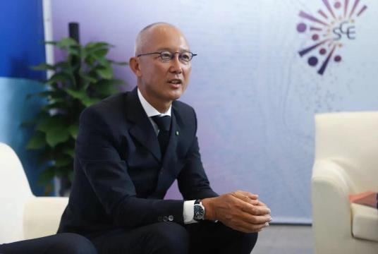 Philip Tsai, chairman of Deloitte China, at an interview during the 2019 Smart China Expo in Chongqing, Aug 26, 2019. [Photo provided to chinadaily.com.cn]