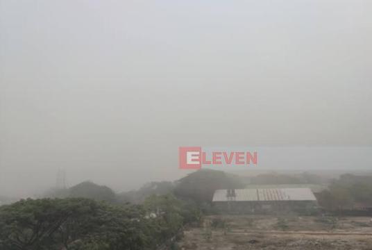  Photo caption: Air conditions in Yangon at around 7 a.m. on March 27.