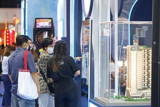 Property buyers check out deals at the 45th House and Condo fair held in March at the Queen Sirikit National Convention Center.