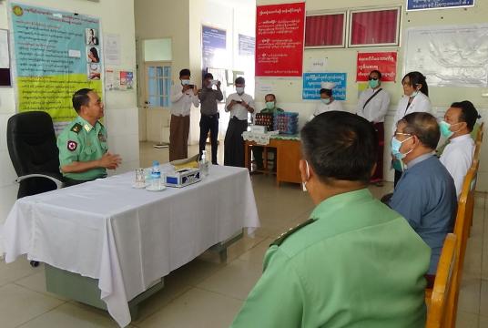 Nay Pyi Taw Command Commander donates cash and supplies (Photo-Aung Min Thein) 