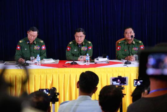 Press conference of Tatmadaw True News Information Team (Photo-Min Naing Soe)