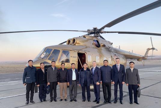 Myanmar Tatmadaw delegation and Russian officials took a documentary group photo