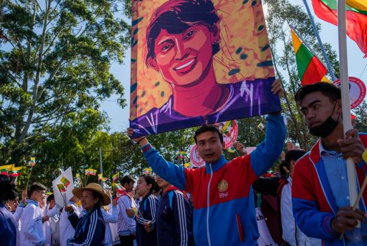 PyinOoLwin holds mass rally in support of the State Counsellor (Photo-Ko Ko Aung-Shan Galay) 