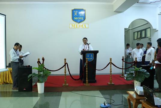 Monthly press conference held at the office of Ministry of Electricity and Energy in Nay Pyi Taw.