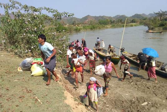 IDPs from Sinoo Village (Photo-Khin Maung San)