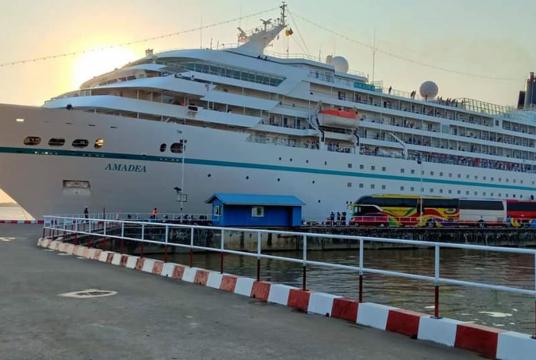 MS. AMADEA cruise liner seen at MIPL