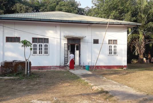 A building to keep COVID-19 suspects in Myeik