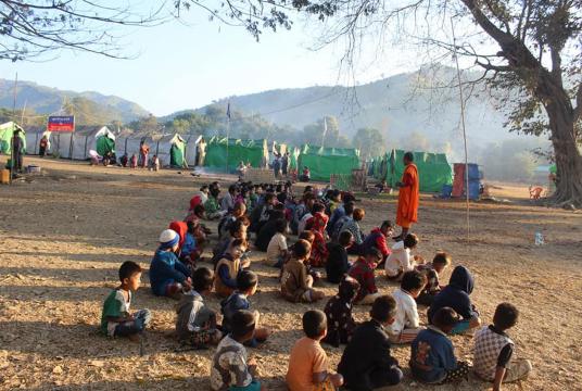 A refugee camp in Rakhine State (Photo-Thabawa Dani)