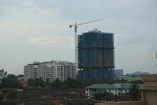 A high-rise housing project in Yangon (Photo-Kyi Naing)