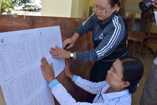 Eligible voters list in Lecha Township