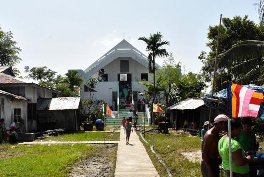 A cyclone shelter in Dedaye, Ayeyawady region