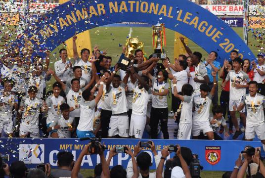 2019 MNL winner Shan United FC (Photo-Nyi Nyi Soe Nyunt)