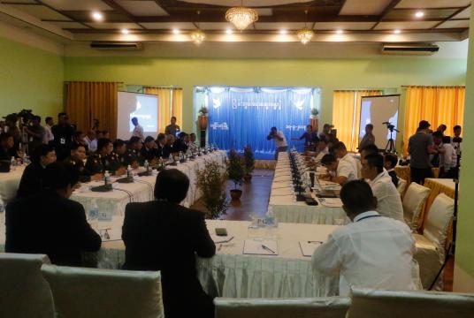 Government delegation and representatives of four ethnic armed groups met at Kengtong on September 17