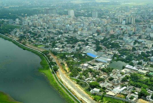An aerial view of Dhaka city, the capital of Bangladesh. Photo: Anisur Rahman