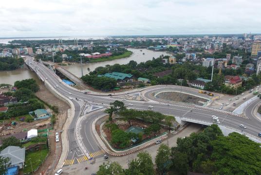 The newly-opened Dawbone Bridge. (Photo-Aung Myo Thant)