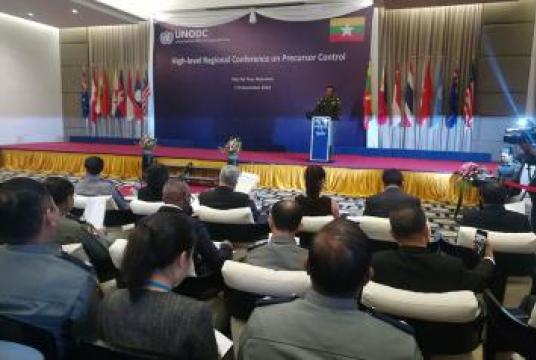 The High-level Regional Conference on Precursor Control in progress in Nay Pyi Taw