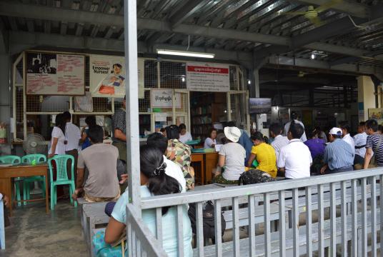 A clinic run by Doctors Without Borders for HIV and TB patients, in Taketa Township. (photo-Eithinzar Kyaw)