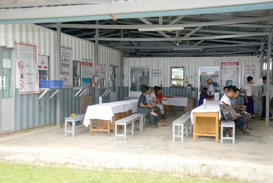 TB patients at a clinic in Yangon. (Photo-Eithinzar Kyaw) 