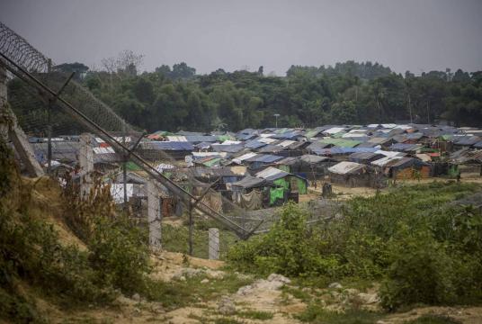 Bengali camps are situated near Myanmar-Bangladesh border fence.