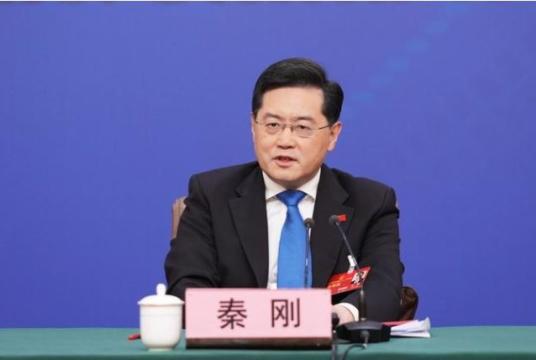 Chinese Foreign Minister Qin Gang speaks at a news conference on China's foreign policy and foreign relations on the sidelines of the first session of the 14th National People's Congress, March 7, 2023. (PHOTO / XINHUA)