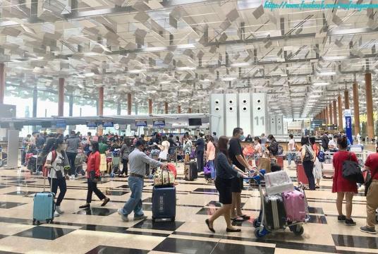 Myanmar citizens arrive back at Yangon International Airport by relief flight 