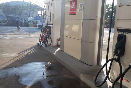 Local private filling station in Yangon (Photo-Sithu Aung) 