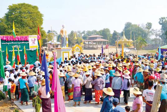 Peasants' Day held in Thayetkan village (east), Depayin Township, Shwe Bo District