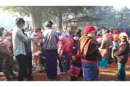 Some IDPs seen in Hsihseng Township (Photo-Data for Myanmar)