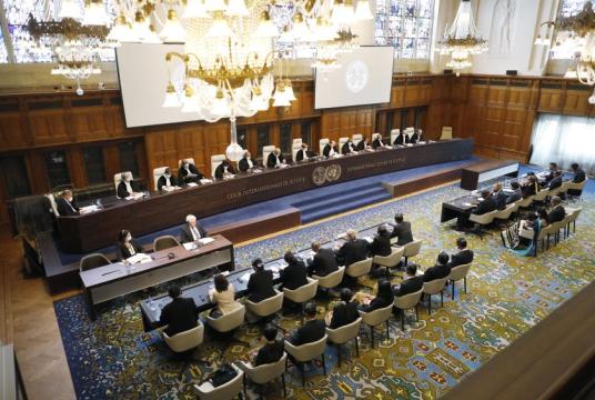 The hearing on ICJ’s judgment on the preliminary objections raised by Myanmar in progress (Photo-ICJ) 