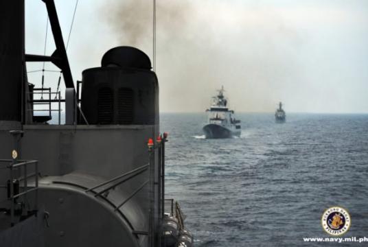 Philippines, Vietnam and Brunei navies hold maritime drills near the South China Sea while en route to the first ever Asean-US maritime exercises. (Photo courtesy of the Philippine Navy)