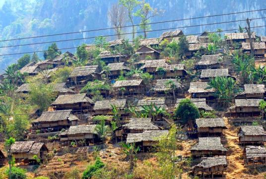A refugee camp on Thai-Myanmar border. (Photo- wiki)
