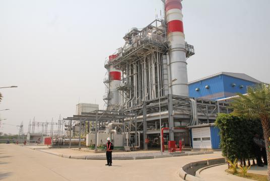 The 225-MW gas-fired power plant in Mingyan Township. (Photo-Zeyar Nyein).