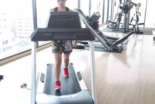 Antonia seen at a training place in Thailand.