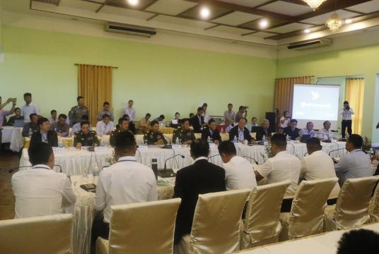 The government and four groups of Northern Alliance hold peace talk in Kengtung on September 17. (Photo-Kyaw Zin Win)