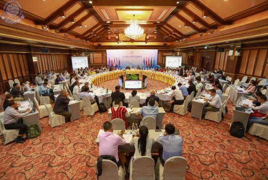 The fourth top leaders’ conference of NCA signatories is in progress in Thailand on May 14. (Photo-KNU) 