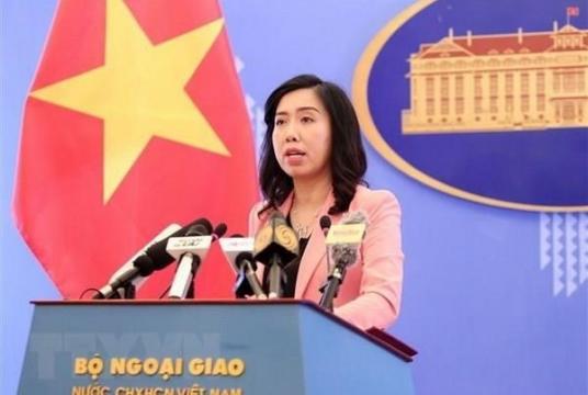 Spokesperson for the Ministry of Foreign Affairs Lê Thị Thu Hằng said Vietnam opposes Taiwan’s live-fire drill around Ba Bình Island. — VNA/VNS Photo Văn Điệp Viet Nam News