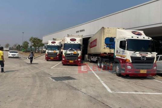 Vehicles carrying Coronavirus testing machine arrived in Myawady yesterday afternoon.