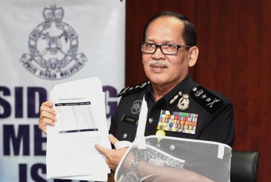 DCP Azisman speaking ​at a press conference in Bukit Aman./The Star
