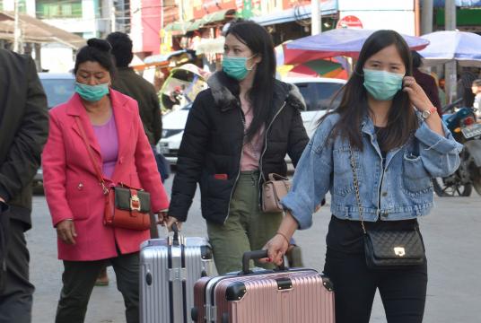 People wearing face masks around Lashio. Photo-Tun Nay Hlaing (Naung Pein) 