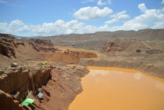 A mining site seen last year