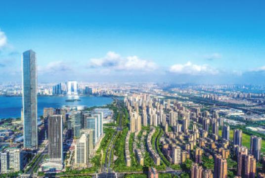 A bird's-eye view of the Suzhou Industrial Park, a model of China's economic cooperation with Singapore. [Photo provided to China Daily]