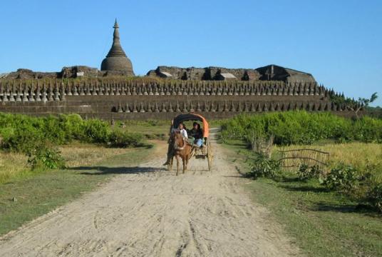An ancient pagoda in Mrauk-U.