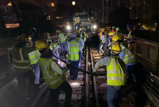 The power supply system renewal, scheduled to be done by 2023, includes replacing 1,300km of electrical cables and equipment in 171 substations.PHOTO: LAND TRANSPORT AUTHORITY