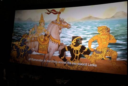 he animation “Ramavatar: Mural Brought to Life” is dubbed in Bahasa Indonesia with English subtitles as well as Bahasa subtitles in selected scenes. Nation/Phatarawadee Phataranawik