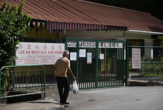 Ten new cases are linked to the Lee Ah Mooi Old Age Home at 1 Thomson Lane.ST PHOTO: KUA CHEE SIONG