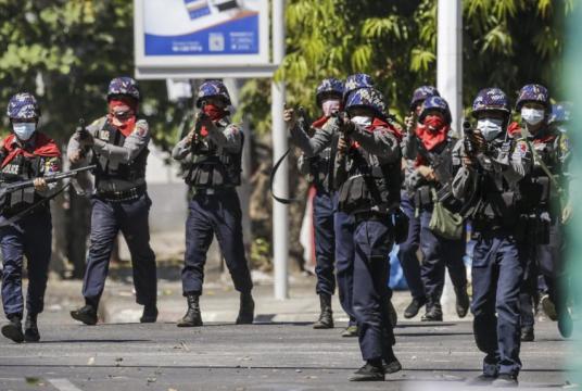 The ongoing political turmoil in Myanmar has sparked nationwide protests with at least 21 killed and over a thousand arrested.PHOTO: EPA-EFE