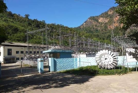 Photo shows part of Biluchaung hydropower project (Photo-Hsan Htoo Aung)