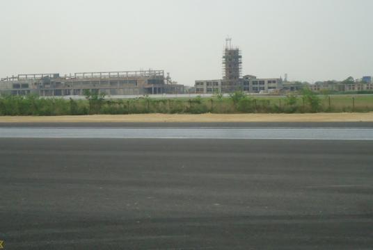 A general view of the Gautam Buddha International Airport runway and other infrastructure. POST PHOTO