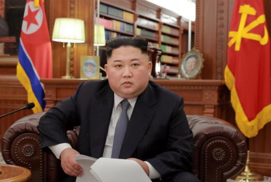 In his annual New Year's Day address, North Korean leader Kim Jong Un said bilateral ties would propel ahead if the US were to "respond by taking trustworthy and corresponding, practical action".PHOTO: AFP