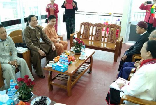 Caption: Representatives from NLD and SNLD met at the NLD headquarter in Shan State on January 15 (Photo-SNLD)